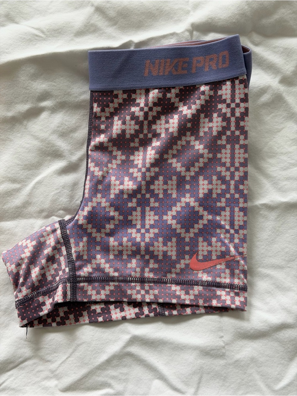 Nike Pro Purple Pink Patterned Women's Athletic Shorts